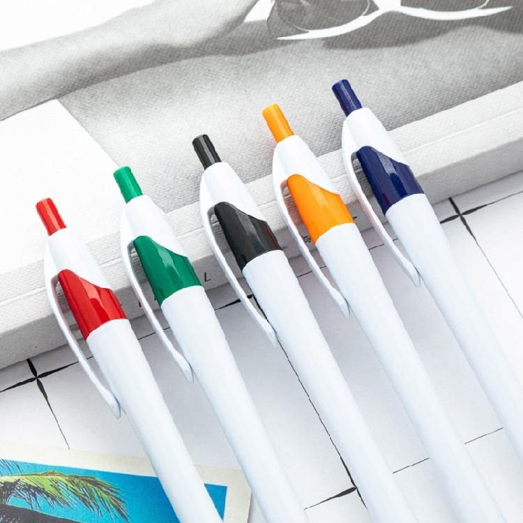 Plastic Ballpoint Pen with Pen Clip Signing Pen Office Signature Pen