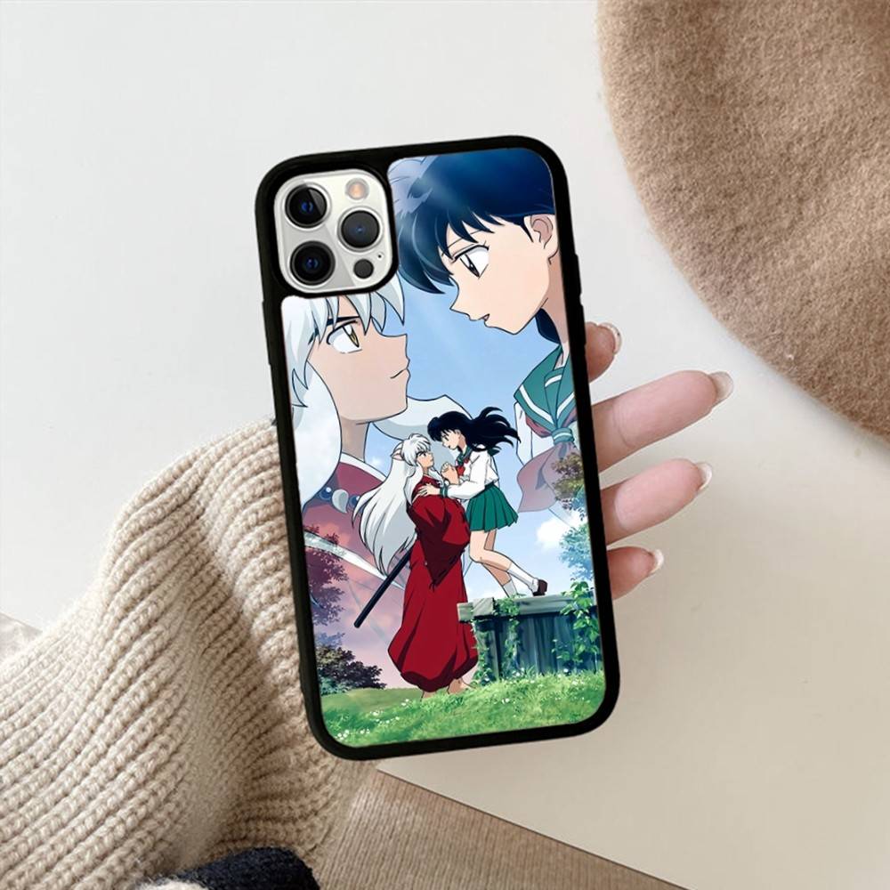 

Amine I-Inuyasha PC+TPU Protective Phone Case For iPhone 17 16 Pro max 15 Plus 14 13 12 11 Cover iPhone 16 pro