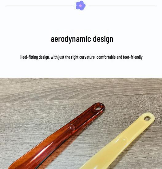 Compact Plastic Shoehorn: Portable, Modern, and Creative Design for Home Use