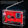 Kit Radio FM DIY Standard RDA5807 87-108MHz Boîtier Acrylique Optionnel Pratique de Soudure pour l'Apprentissage et l'Enseignement
