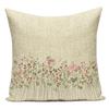 Polyester Cojines Decorativos Para Sofa Farmhouse Decor Flower Floral Pillow Cover Decorative Cushion Cover For Living Room