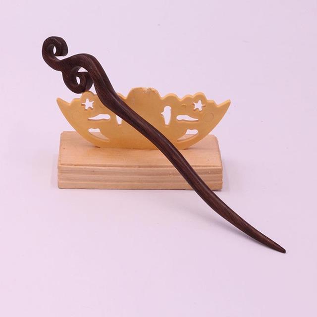 Chinese Hair Sticks Wooden Hairpins For Women Traditonal Carved Vintage Hanfu Hair Fork Ancient Chop Stick Headwear Jewelry