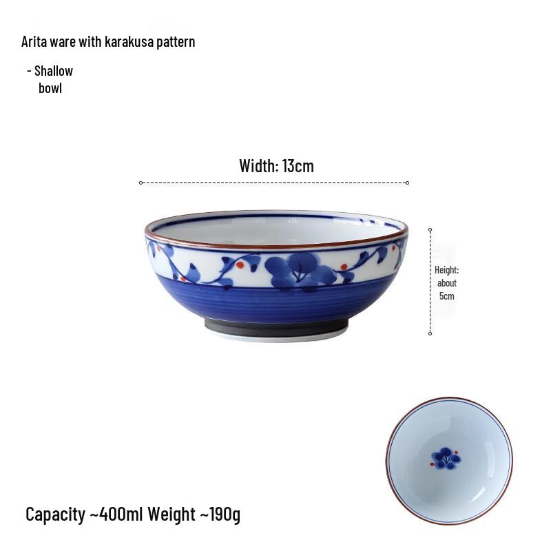

Ru Han Japanese Retro Enamel Rice Bowl