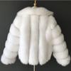 Coat Imitation Fox Hair Women's Clothing Autumn and Winter Imitation Coat Suit Collar