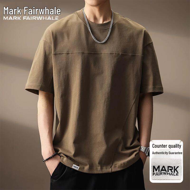 Mark Fairwhale Men s Retro Loose Fit Short Sleeve T-Shirt 5XL