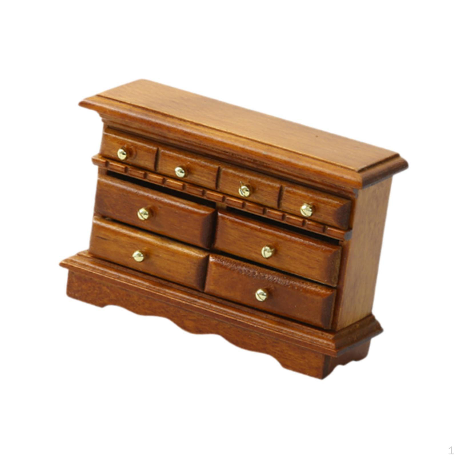 

1/12 Кукольный домик ТВ Тумба DIY Микро Ландшафт Деревянная Сцена Из Жизни Мебель Декор для Дома светло-коричневого