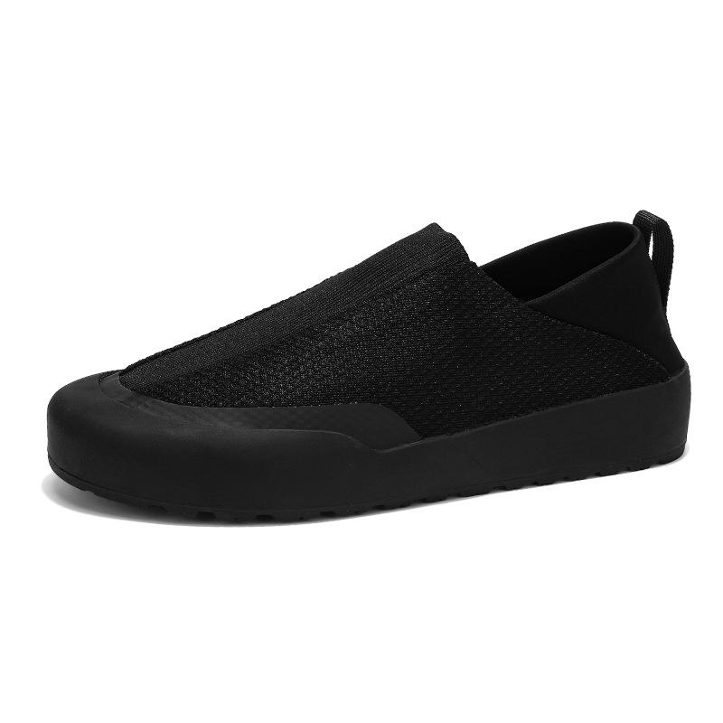 Summer New Mesh Breathable Outdoor Casual Shoes Men's Foot Cover One Pedal Lazy Can Step On the Heel Sports Men's Shoes