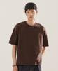 JEMUT Boy Crop Short Sleeve T-Shirt Dark Brown Kjst2619
