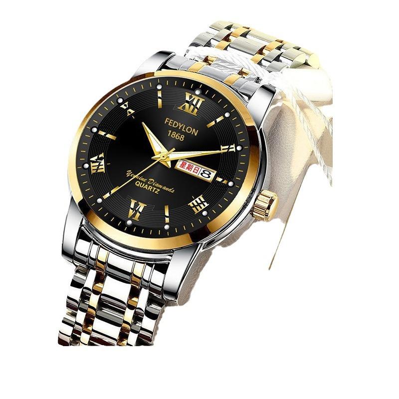 Ceasuri de mână pentru bărbați, impermeabile, curea din oțel, casual, cuarț mecanic automat, ceas de afaceri