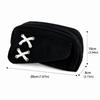 Solid Black Pen Bag Canvas Stationery Bag Portable Pencil Case  School Supplies