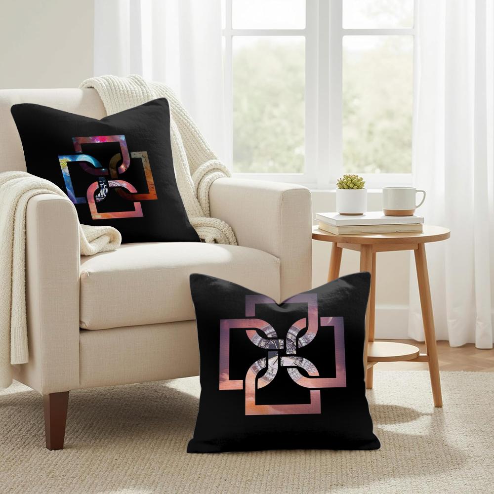 MMale Singer DDuki Cushion Cover Natural Linen Organic Fabric DoubleSided Printing Couch Pillow Covers Home Decor