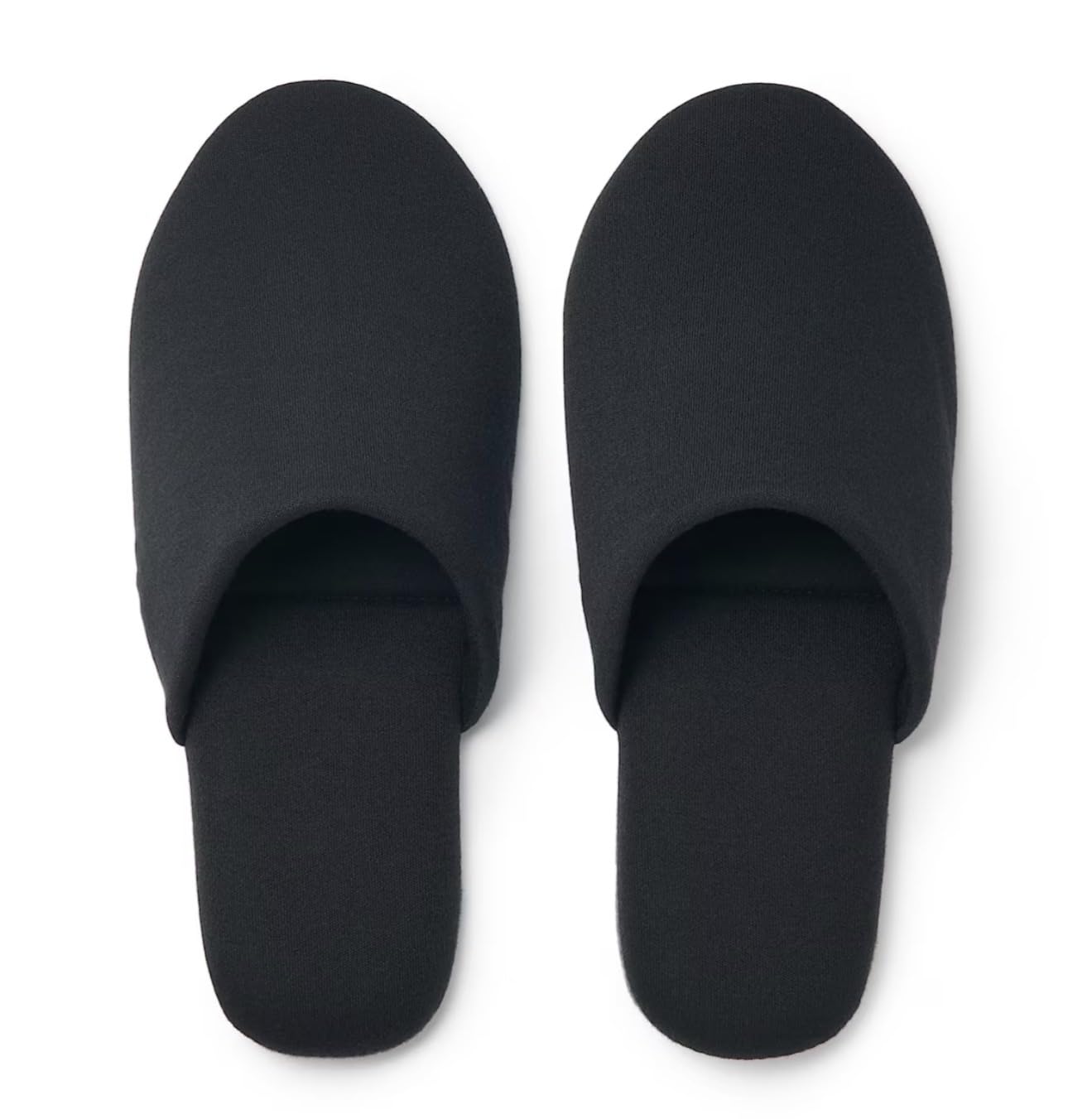 

MUJI Моющиеся Портативные Черные Тапочки, (Размеры 22.0-24.5) чёрный