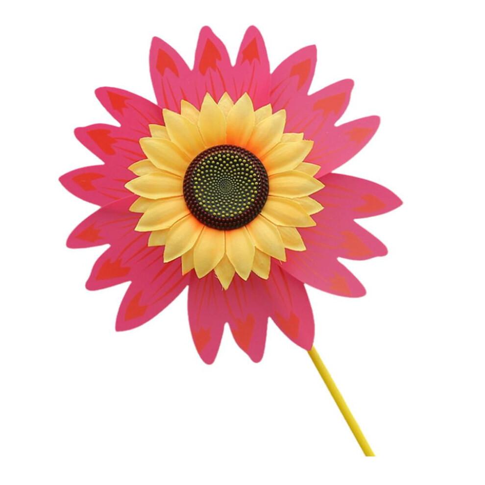 WSRRDRECVHi Sunflower Patio Lawn Pinwheel Wind Spinner Garden Windmill For Garden Party
