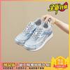 Silver Mesh Women's Sneakers Versatile Lightweight Breathable Casual Shoes Fashion Lace-up Height-enhancing Platform Shoes 2025