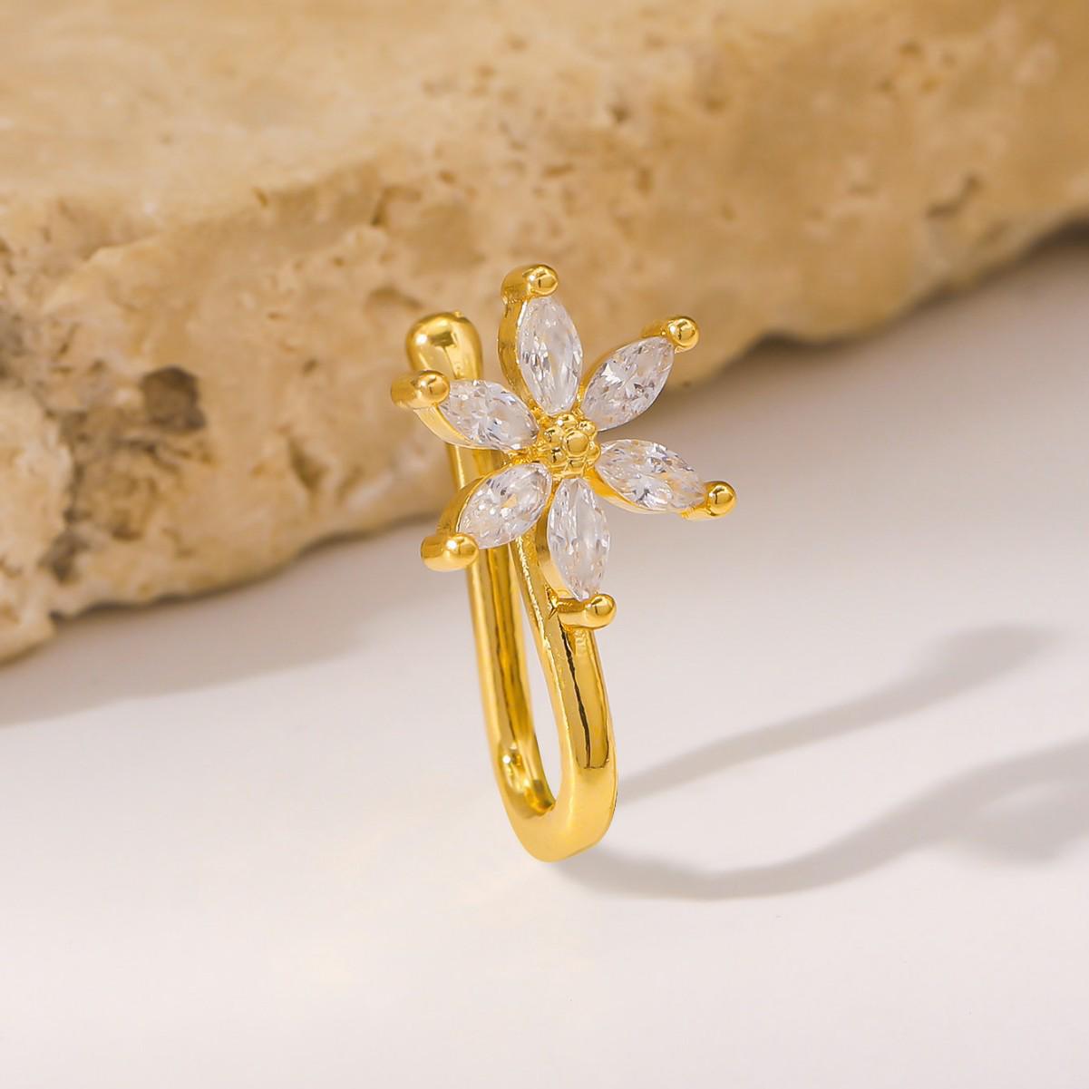 

Стильный пусет для носа из меди высокого класса с инкрустацией хаулитом