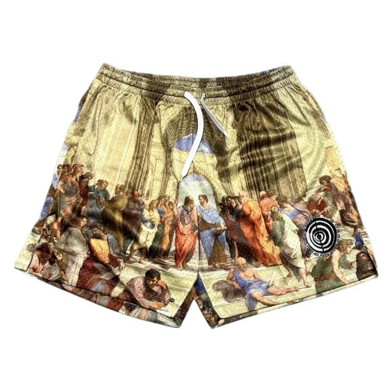 Street Style Men's Sports Casual Mesh Shorts Summer Quick-drying Soft Lightweight Relaxed-Fit Comfy Stylish Basketball Shorts