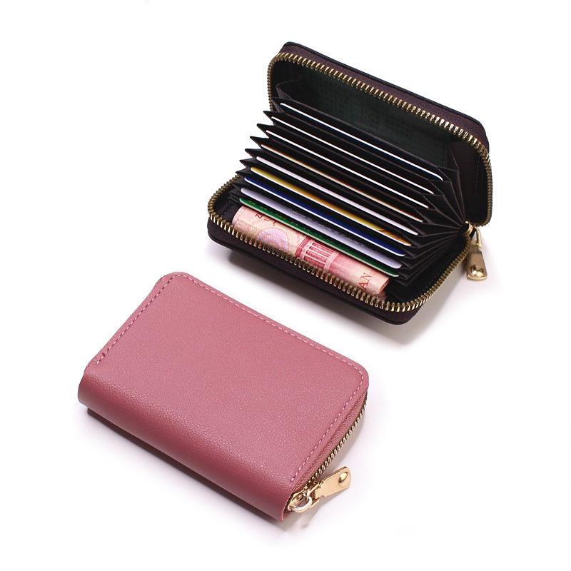 2021 Stylish Women's and Men's Large Capacity Leather Card Holder and Coin Purse