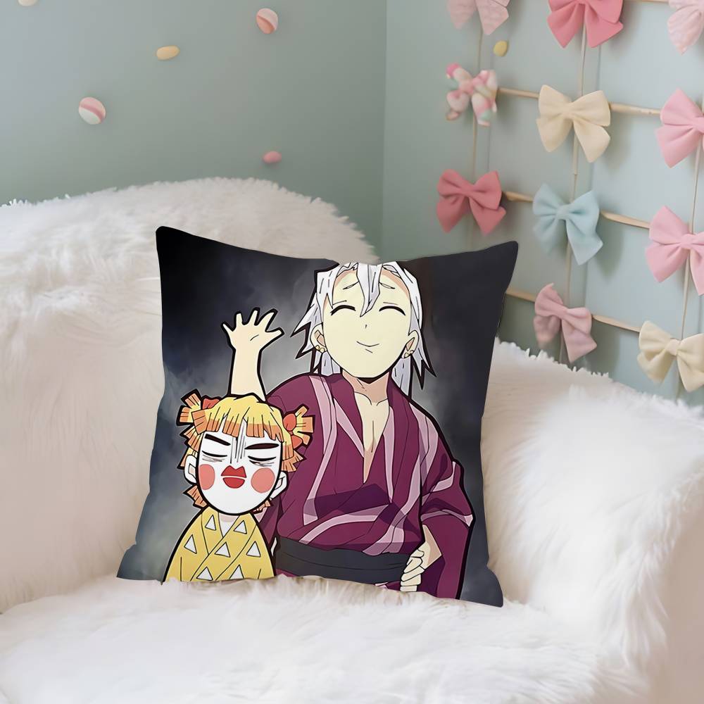 T-Tengens Uzuis Case Plush Fabric Soft Pillowcase Double Sided Print Cushion Cover Household Gifts