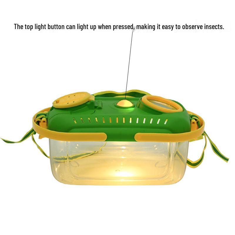 Children's Outdoor Insect Observation Set: Lighted Magnifier Box, Insect Net, Exploration Toy