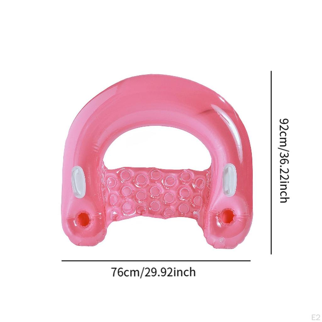 Adult Inflatable Pool Lounger with Cup Holder for Summer Fun