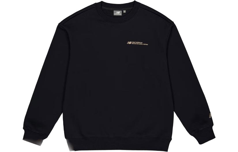 New Balance Sweatshirts Men s Black Crew Neck Moderate Regular NCD43081-BK 2XL