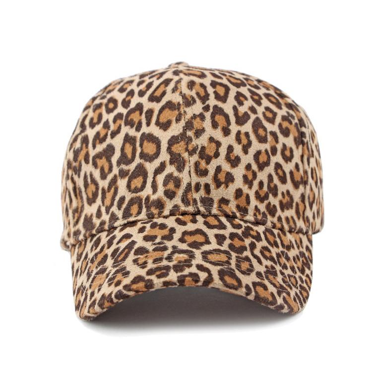 Pălărie cu imprimeu leopard Femei Parasolar Şapcă de baseball Retro