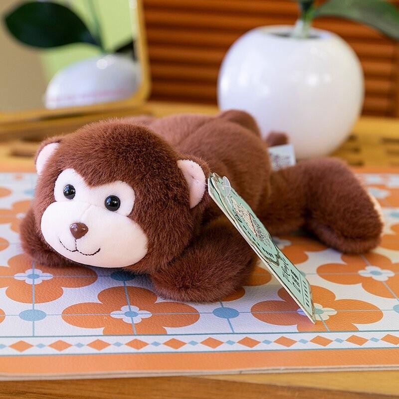 Soft Lying Animal Plush Toy Panda Pig Bear Stuffed Doll Decoration Gift Child