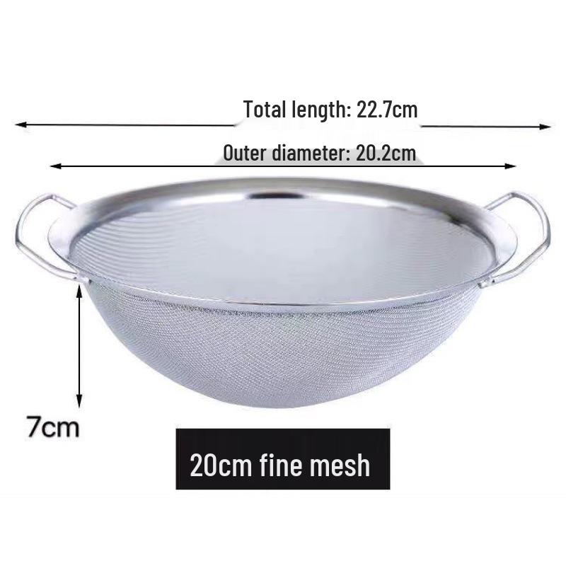 Stainless Steel Rice and Vegetable Washing Sieve with Draining Basket