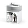 Modern White Nightstand 30cm Bedside Table Bedroom Furniture Nakastlik