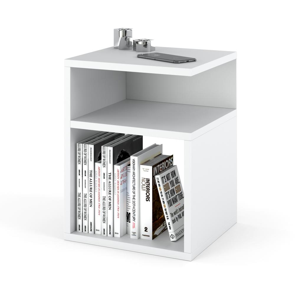 Modern White Nightstand 30cm Bedside Table Bedroom Furniture Nakastlik