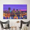 Famous City Night Landscape Poster Louvre Museum Rome Colosseum Jerusalem Sunset Wall Picture Print Home Decor Canvas Painting