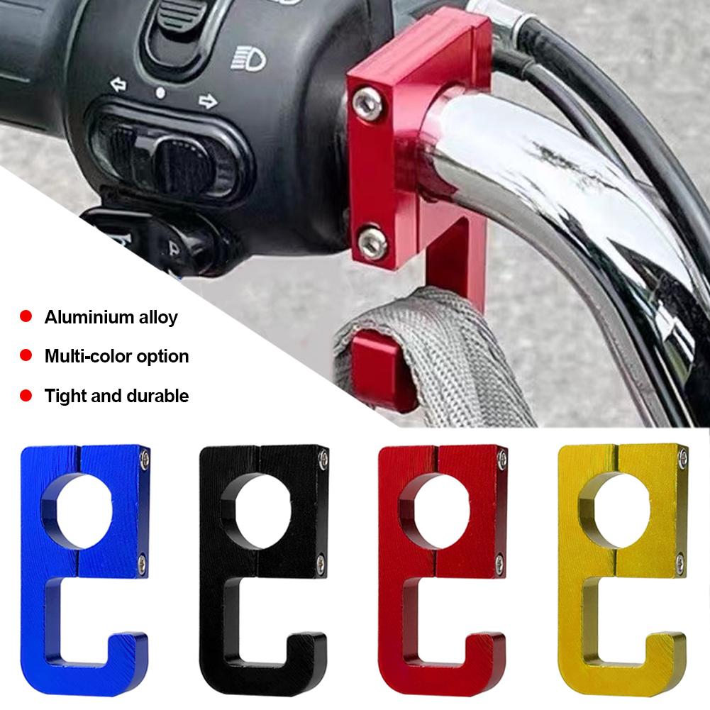 Motocyklový hák na helmu na zavazadla Hliníkový držák na motocyklový skútr Držák na tašku na háček Univerzální příslušenství k motocyklům