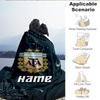 Custom Name Argentina Football Crest Blanket Lightweight Ideal Bedding Blanket Perfect for Travel, Camping, Living Rooms, Sofas, Christmas Gift