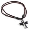 New Style Necklace 66 Cm with Cross Agate Pendant Charms for Elegant Women Wedding Clothes Jewelry