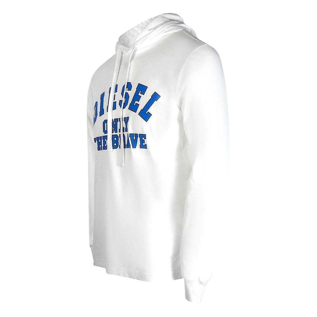 Diesel Mens Only The Brave Logo Hooded T-Shirt