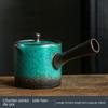 Japanese Style Kiln Baked Spearmint Teapot Ceramic Pot Simple Kung Fu Tea Set Ball Hole Filter Small Size Tea Maker Tea Kettle