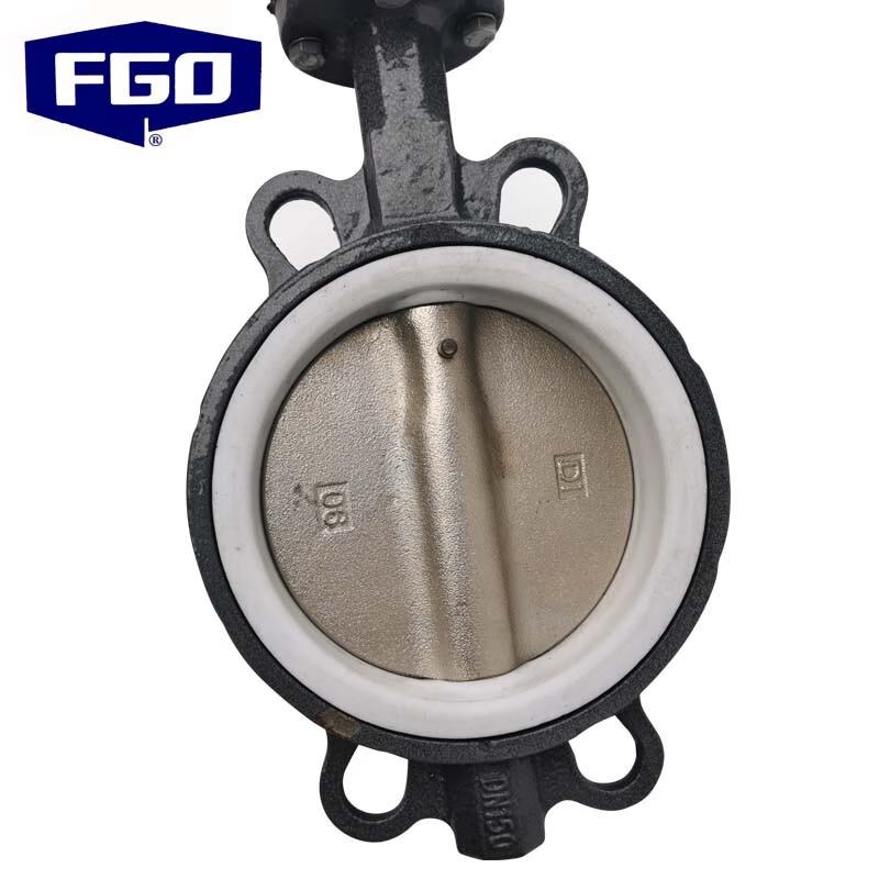 FGO Wafer Butterfly Valve with PTFE Seal
