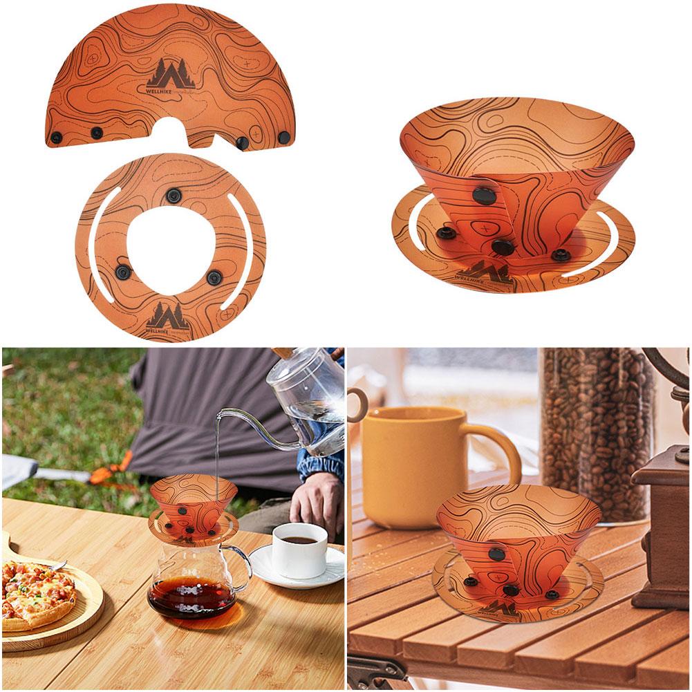 Outdoor Multi-Purpose Tableware Space Saving Ultra Light Tableware Set Reusable Plastic Bowl Plate Cup Filter for Camping Hiking