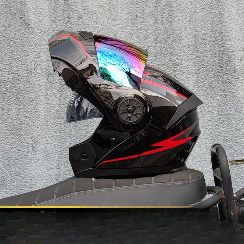 

Двойной шлем Bluetooth, электромобильный шлем для мужчин и женщин, летний шлем, шлем на вынос для всех сезонов XL