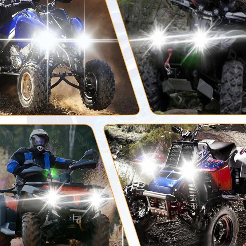 2pcs H6 Headlight Bulb White Headlamp Replacement Parts Compatible For Yfz450 Yfz 450 Yfz450r Led