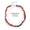 Beaded Choker Necklace Bohemia Colorful Gravel Clavicle Chain Natural Stone Collar Summer Jewelry Gift for Women Girl