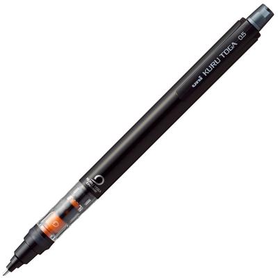 Mitsubishi Pencil Kuru Toga Pipe Slide Mechanical Pencil Black 0.5mm M54521P.24 (Set of 3)