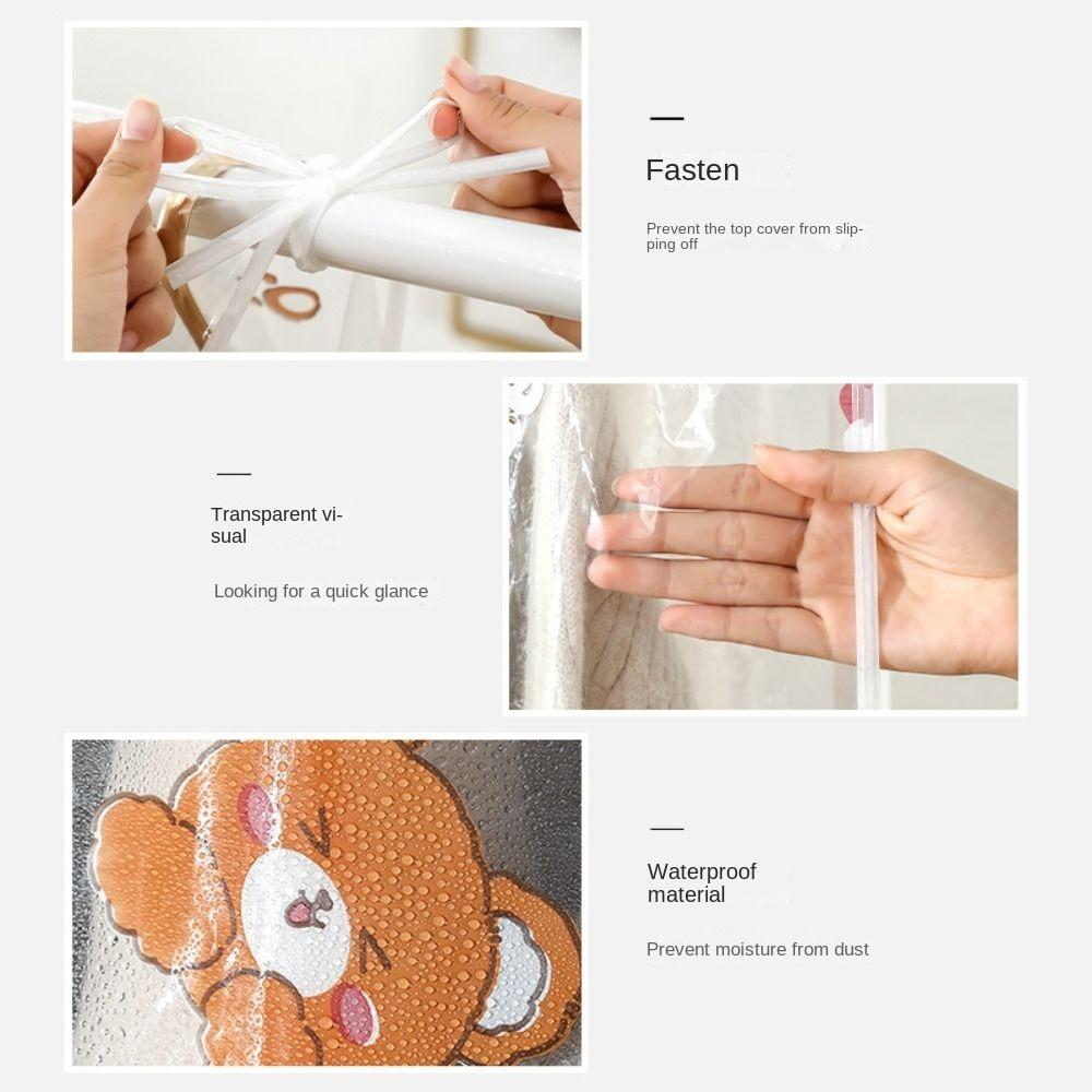 Dustproof Dress Storage Protect Large Capacity Clothes Dust Bag  for Coat Suit Dress