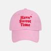SALTANDCHOCOLATE [HAST] Sweet Pigment Ball Cap Pink 4C2521001