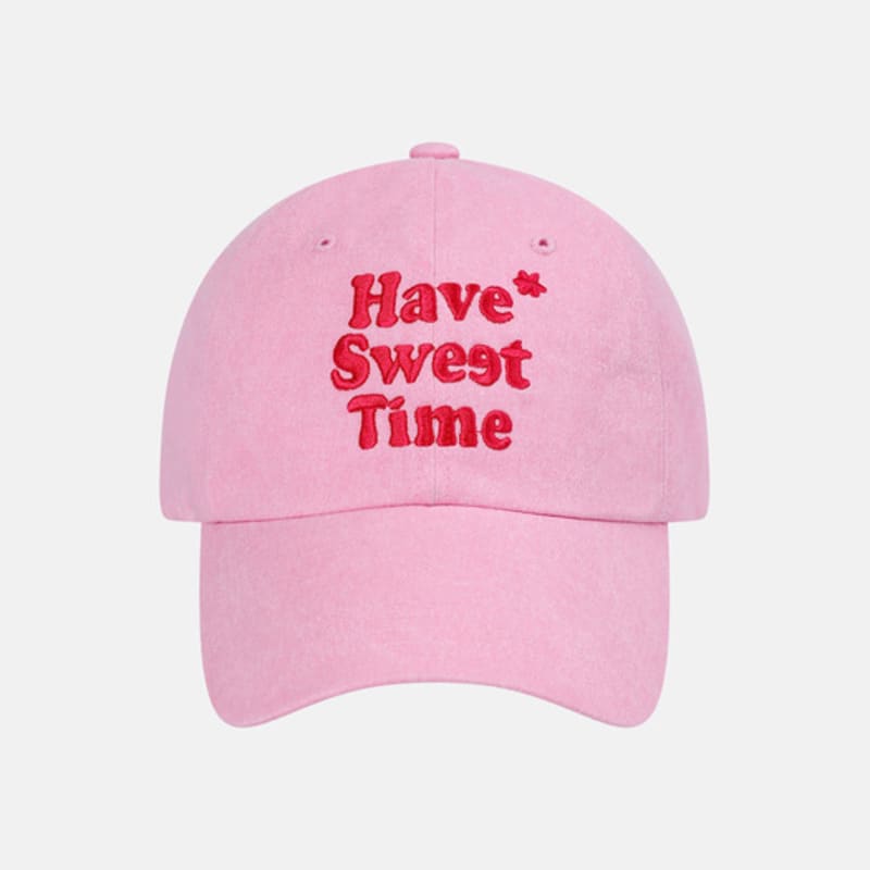 SALTANDCHOCOLATE [HAST] Sweet Pigment Ball Cap Pink 4C2521001