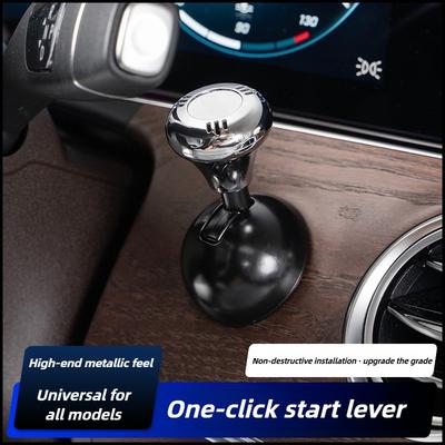 Kugel-Stab Starterabdeckung für Dekorationszubehör, Luxuriöse Metall-Druck-zu-Start-Knopfabdeckung für Auto, Motor Start/Stopp Joystick