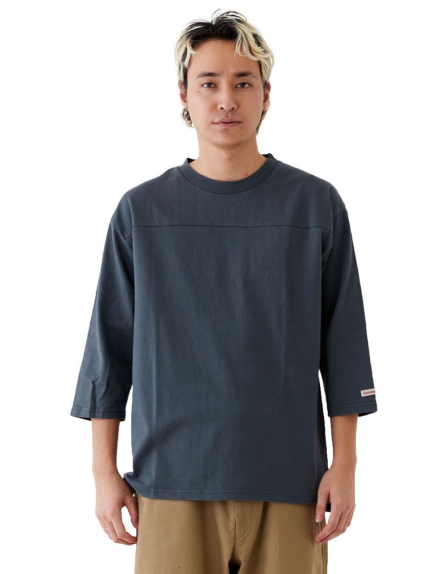 

Футболка с рукавом 3/4, Тяжеловесная, 7.6 Хлопок, Мужская [Хорошая Носка], (М, Грей)