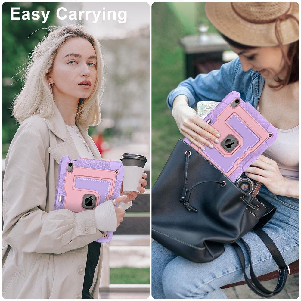 Kickstand Case For iPad Air 4 5 10.9'' 2020 2025 Gen Armor Rugged Stand Cover With Strap