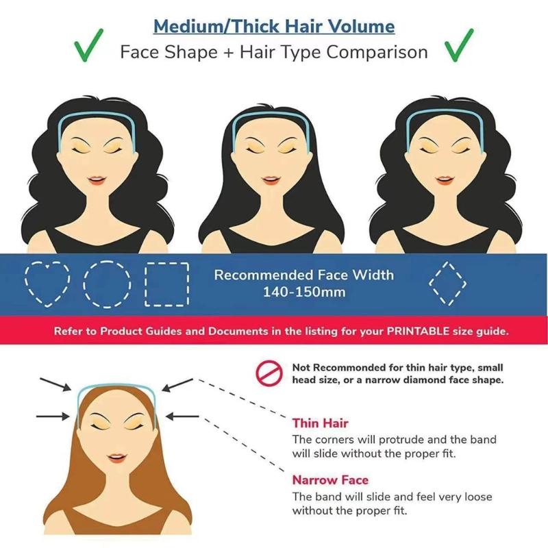 Fashion Acrylic Hairband Glasses Design Square Curly Thick Hair Headband Keep Your Hairstyle Secure and Unnoticeable