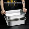 Yousheng Vas pătrat cu fund plat, din oțel inoxidabil, extra adânc, tavă pentru lasagna cu capac, vas antiaderent pentru friptură și caserolă